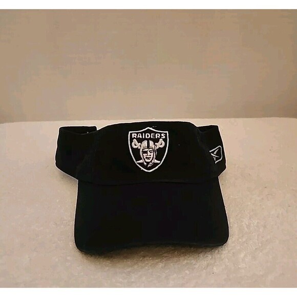 Raiders Golf Visor Adjustable Black Hat NFL Rebock One Size - Picture 4 of 8